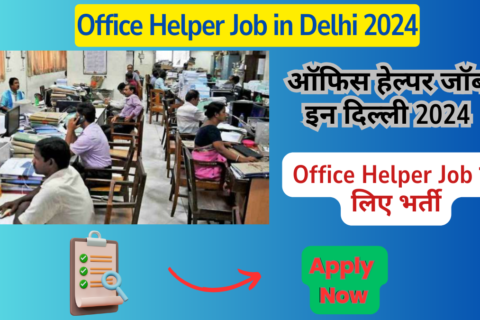 ऑफिस हेल्पर जॉब इन दिल्ली 2024 : Office Helper Job in Delhi 2024