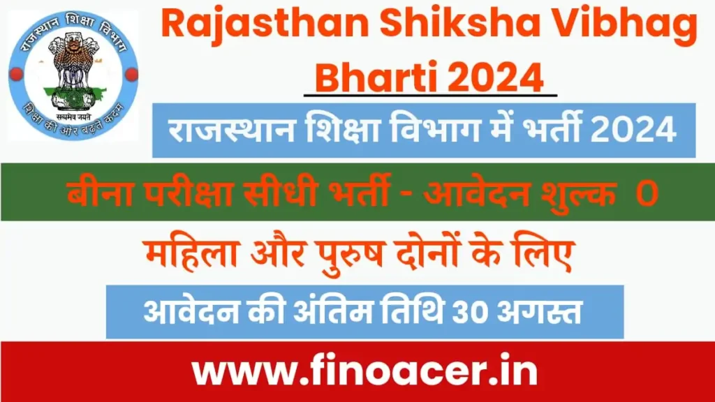 Rajasthan-shiksha-vibhag-bharti-2024