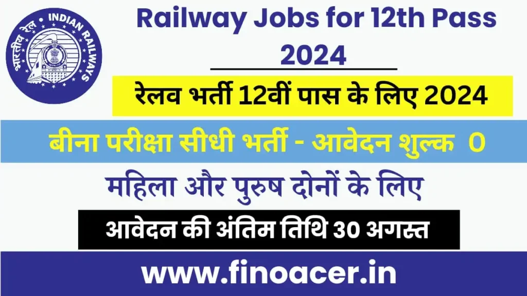 railway jobs for 12th pass